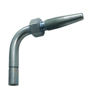 ALEMLUBE GREASE PUSH IN HOSE TAIL 8.3MM 90 DEG. END STUD 32MM LENGTH