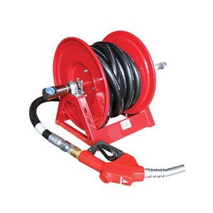 COXREELS DIESEL 10M HAND REWIND DIESEL HOSE REEL WITH AUTOMATIC NOZZLE