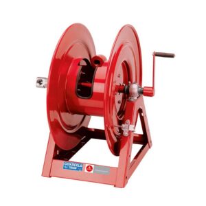 COXREELS HAND REWIND 15M X 25MM ID BARE DIESEL HOSE REEL