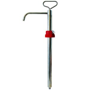 ALEMLUBE HAND OPERATED CHEMICAL & SOLVENT STAINLESS STEEL 20L DRUM PUMP