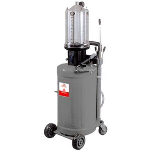 ALEMLUBE MOBILE WASTE OIL DRAINER 80L RESERVOIR + INSPECTION CHAMBER