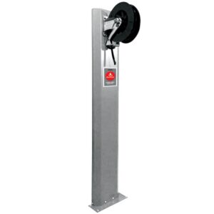 ALEMLUBE HOSE REEL COLUMN STAND WITH 1 X 10M REEL