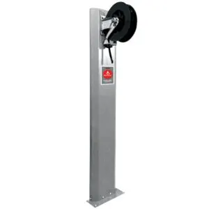ALEMLUBE HOSE REEL COLUMN STAND WITH 1 X 10M REEL