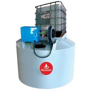 ALEMLUBE ADBLUE TANK WITH PUMP + HOSE REEL WITH GUN