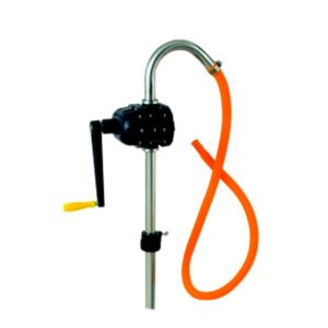 ALEMLUBE HAND OPERATED CHEMICAL & SOLVENT STAINLESS STEEL BI-LOBE PUMP
