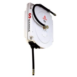 SAMOA STANDARD DUTY COVERED OIL HOSE REEL BARE 10M X 12MM ID HOSE