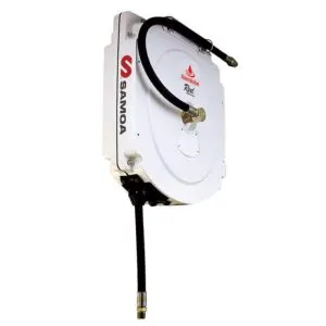 SAMOA STANDARD DUTY COVERED OIL HOSE REEL BARE 10M X 12MM ID HOSE