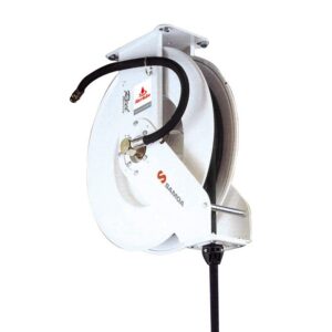 SAMOA DUAL PEDESTAL AIR & WATER HOSE REEL 15M X 12MM ID HOSE