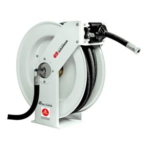 SAMOA SPRING REWIND AIR, WATER, OIL & DIESEL 12MM ID X 20M HOSE REEL