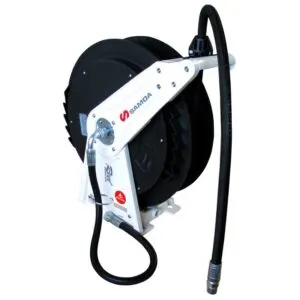 SAMOA SINGLE ARM OPEN OIL HOSE REEL 10M X 12MM ID HOSE