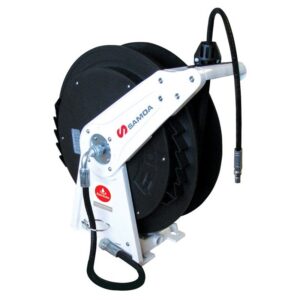 SAMOA STANDARD DUTY 10M X 6MM ID SINGLE ARM GREASE HOSE REEL