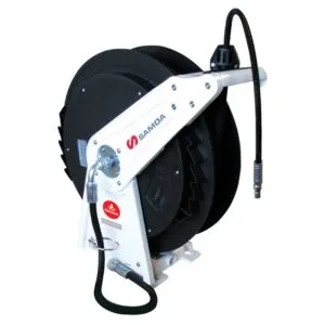 SAMOA STANDARD DUTY 10M X 6MM ID SINGLE ARM GREASE HOSE REEL