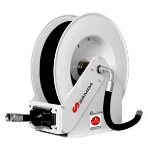 SAMOA HEAVY DUTY 15M X 25MM ID MULTI-FLUID HOSE REEL