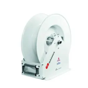 SAMOA SPRING REWIND 15M X 25MM ID DIESEL BARE HOSE REEL