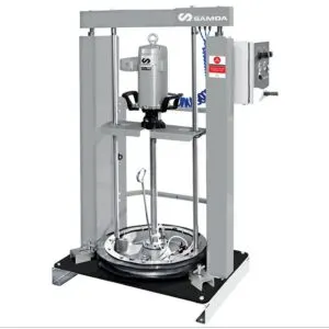 SAMOA RAM GREASE PUMP HOIST WITH PM60 PISTON PUMP