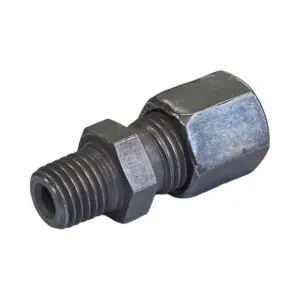 ALEMLUBE GREASE COMPRESSION FITTING STRAIGHT CONNECTOR 6MM TUBE X M8 / 1