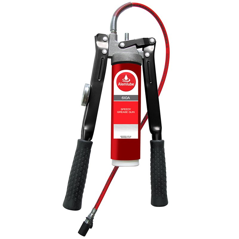 610A-1.jpg ALEMLUBE TWIN HANDLE LEVER ACTION GREASE GUN