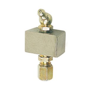 ALEMLUBE GREASE NIPPLE HEADER BLOCK 1 OUTLET 6MM FITTINGS