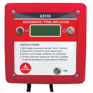 ALEMLUBE WALL MOUNTED OUTDOOR DIGITAL TYRE INFLATOR