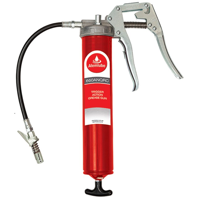 660ANQRC-1.jpg ALEMLUBE TRIGGER ACTION GREASE GUN WITH QUICK RELEASE COUPLER