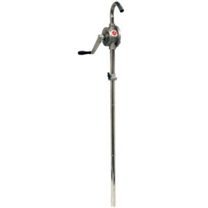 ALEMLUBE HAND OPERATED CHEMICAL & SOLVENT STAINLESS STEEL DRUM PUMP
