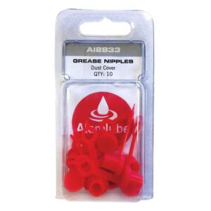 ALEMLUBE 1/8" BSP STRAIGHT GREASE NIPPLE 10 PACK