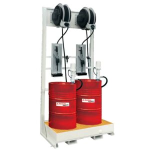 ALEMLUBE AUTOMOTIVE 2 X 205L GANTRY OIL DRUM & DELIVERY KIT