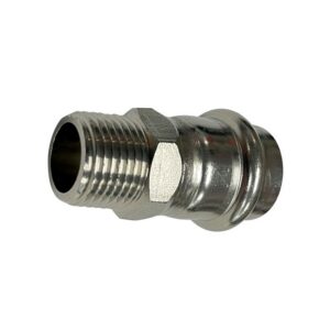 ALEMLUBE AUTOMOTIVE PREMIUM 304L GRADE OIL & AIR PIPE FITTING 1" MALE ADAPTOR