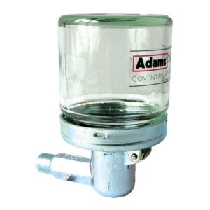 ALEMLUBE CONSTANT LEVEL OILER HINGED LID + GLASS 1/4" BSP 85ML