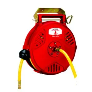 ALEMLUBE SUPER COMPACT AIR HOSE REEL 9M X 6MM ID HOSE