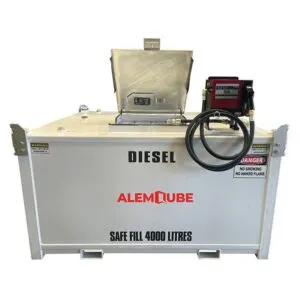 ALEMQUBE SELF-BUNDED 4,000L DIESEL FUEL TANKS WITH SURFACE MOUNTING OPTIONS