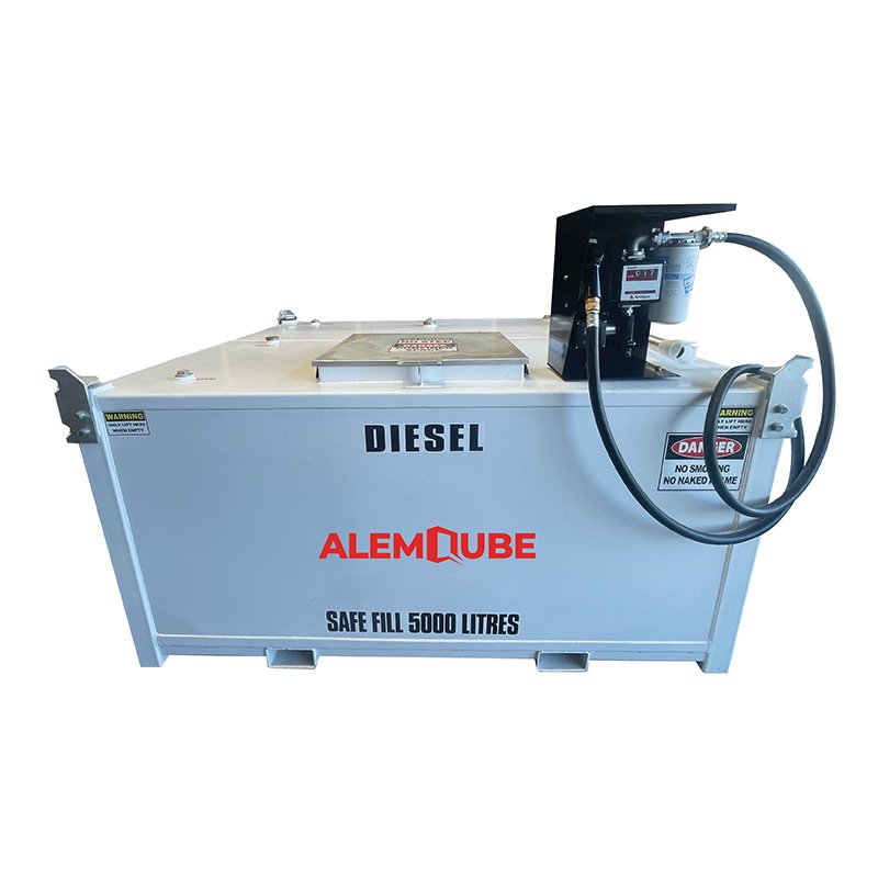 AQ5000-1.jpg ALEMQUBE SELF-BUNDED 5,000L DIESEL FUEL TANKS WITH SURFACE MOUNTING OPTIONS