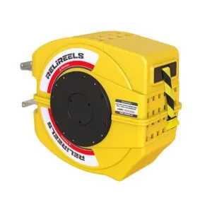 ALEMLUBE RELIREELS CAUTION DANGER BARRIER REEL YELLOW & BLACK BAND