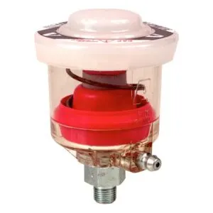 ALEMLUBE TRANSPARENT GREASE LUBRICATOR 1/8" NPT