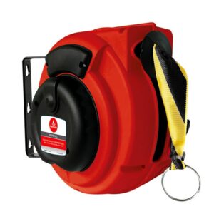 ALEMLUBE SAFETY BARRIER REEL YELLOW & BLACK BAND