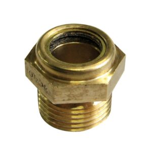 ALEMLUBE OIL LEVEL WINDOW SCREW IN BRASS + GLASS 2" BSP