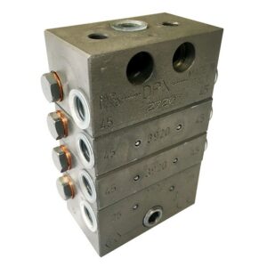 ALEMLUBE DPX 8 OUTLET 4 SECTION PROGRESSIVE METERING VALVE