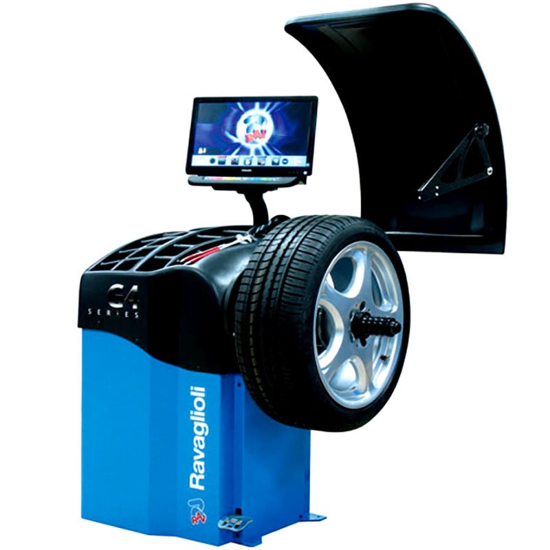G4.140WS.jpg RAVAGLIOLI WHEEL BALANCER WITH ULTRASOUND & LASER POINTER