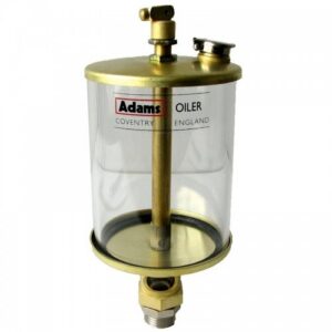 SIGHT GRAVITY BRASS DRIP FEED OILER GLASS RESERVOIR 35ML