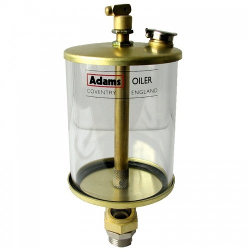 GSF239.jpg SIGHT GRAVITY BRASS DRIP FEED OILER GLASS RESERVOIR 35ML