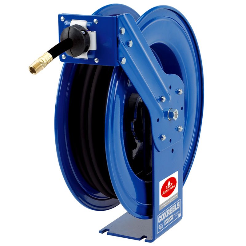 HP-N-350S.jpg COXREELS HEAVY DUTY 15M X 10MM ID GREASE FRAS HOSE REEL
