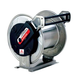 EL SERIES STAINLESS STEEL BARE SPRING REWIND HOSE REEL 30M X 25MM ID