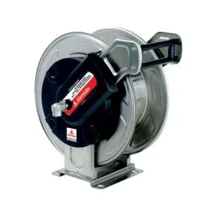 EL SERIES STAINLESS STEEL BARE SPRING REWIND HOSE REEL 25M X 12MM ID
