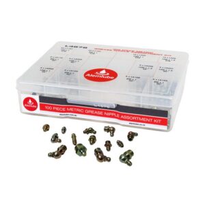 ALEMLUBE METRIC 100 PIECE GREASE NIPPLE ASSORTMENT KIT
