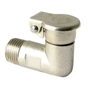 ALEMLUBE SCREW IN 90 DEGREE OIL HOLE COVER 1/8" BSP