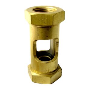 ALEMLUBE OIL LINE FLOW SIGHT GAUGE 1/4" BSP 62MM LENGTH