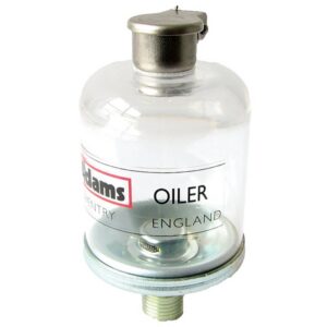 ALEMLUBE SPRING LID CLOSING OIL HOLE COVER 63ML CAPACITY 1/4" BSP