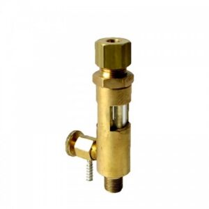 ALEMLUBE BRASS SIGHT GRAVITY DRIP FEED OILER 1/4" OD