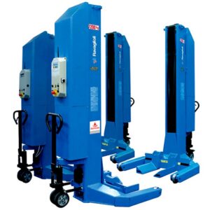 RAVAGLIOLI 4 COLUMN WIRELESS MOBILE LIFTS 8.5T PER COLUMN