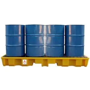 ALEMLUBE FOUR DRUM INLINE SPILL CONTAINER